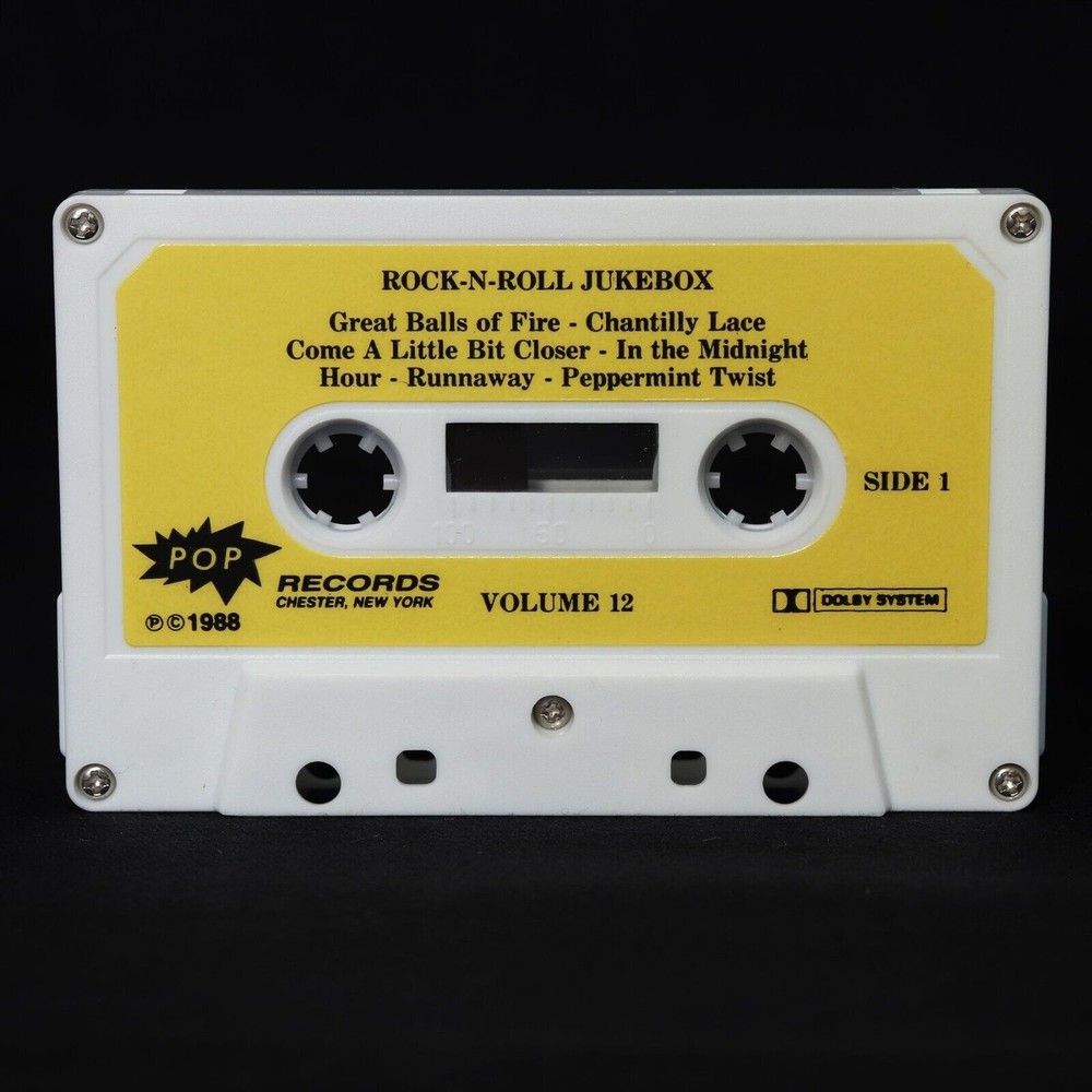 Rock-N-Roll Jukebox Vol. 12 Cassette Tape Only, No Case, 1988 Golden Oldies, Pop